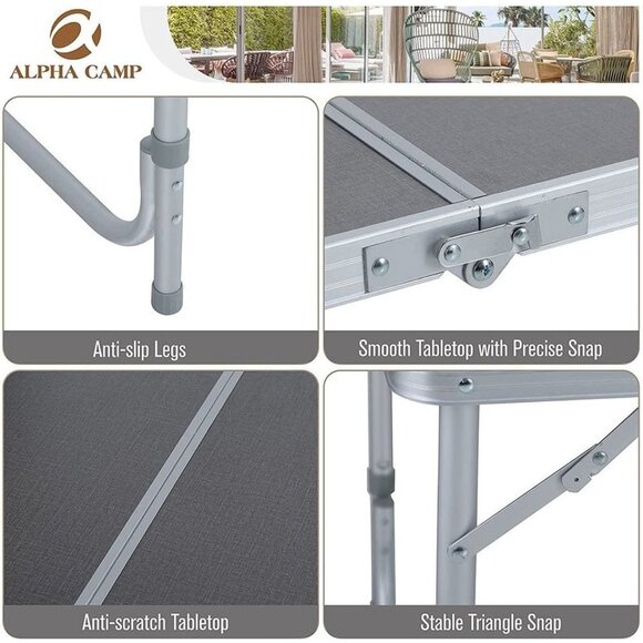 ALPHA CAMP Folding Camping Tent for Family - Picture 7 of 7